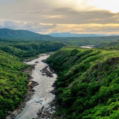 Kwanza River Angola. African River waterfall and rapid